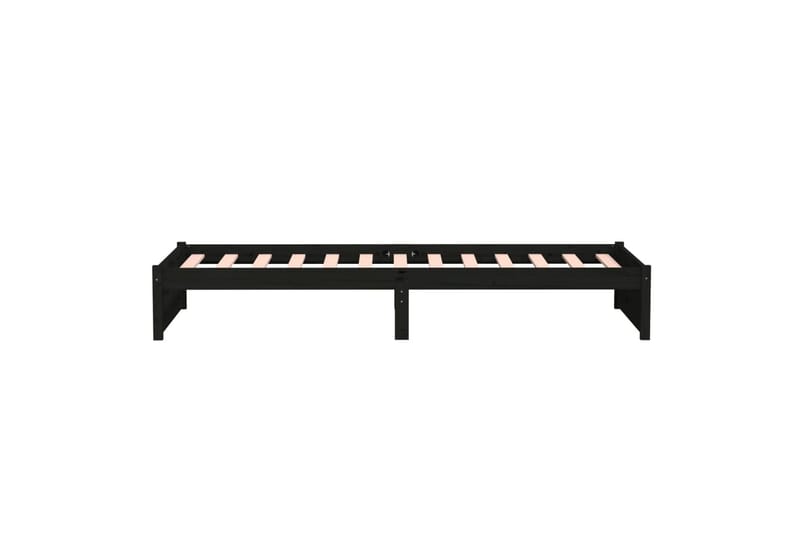 beBasic Sengeramme svart heltre 90x190 cm 3FT Single - Svart - Møbler - Senger - Sengeramme & sengestamme