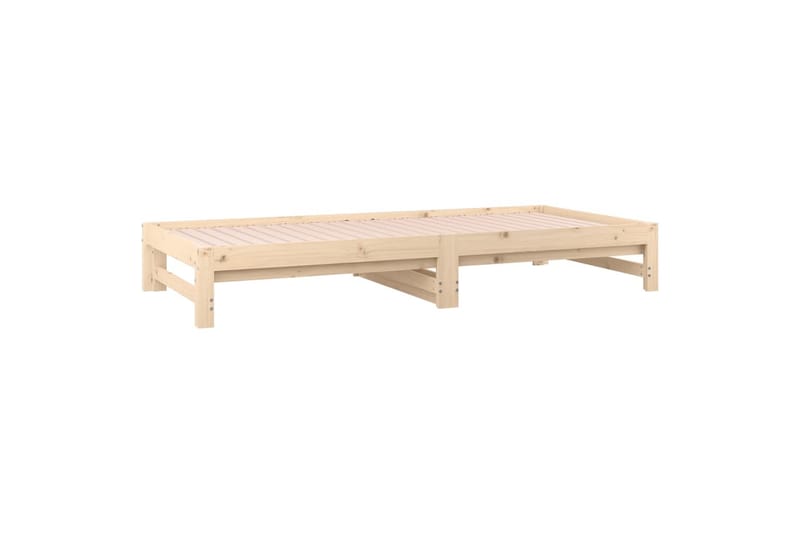 beBasic Uttrekkbar dagseng 2x(90x190) cm heltre furu - Brun - Møbler - Senger - Sengeramme & sengestamme