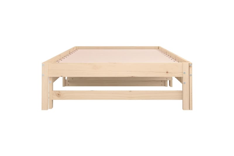 beBasic Uttrekkbar dagseng 2x(90x190) cm heltre furu - Brun - Møbler - Senger - Sengeramme & sengestamme