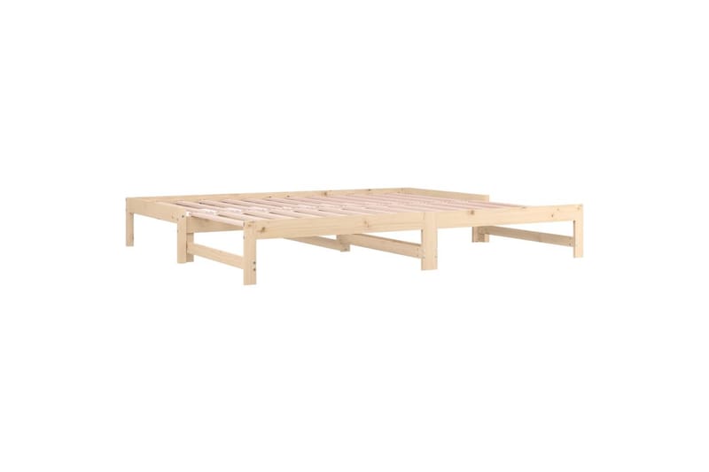 beBasic Uttrekkbar dagseng 2x(90x190) cm heltre furu - Brun - Møbler - Senger - Sengeramme & sengestamme