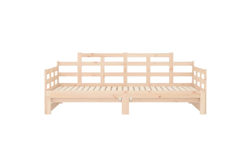 beBasic Uttrekkbar dagseng heltre furu 2x(90x190) cm - Brun - Møbler - Senger - Sengeramme & sengestamme