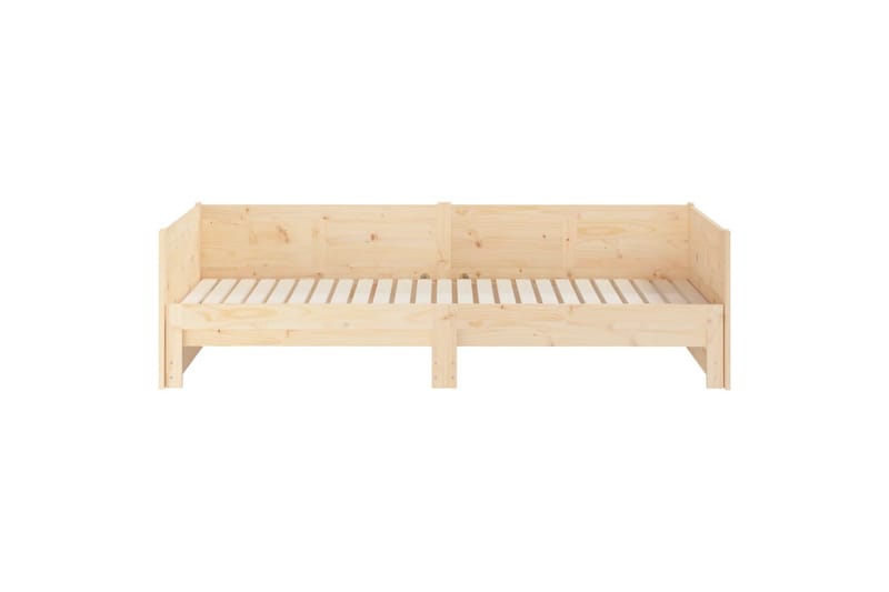 beBasic Uttrekkbar dagseng heltre furu 2x(90x200) cm - Brun - Møbler - Senger - Sengeramme & sengestamme