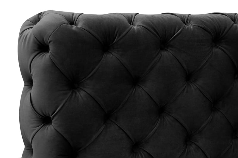 Chesterfield Komplett Sengpakke Sengeramme med Madrass 120x200 cm - Svart - Møbler - Senger - Rammeseng