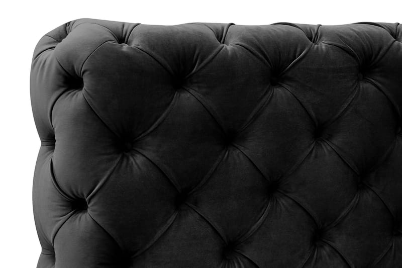 Chesterfield Komplett Sengpakke Sengeramme med Madrass 120x200 cm - Svart - Møbler - Senger - Rammeseng