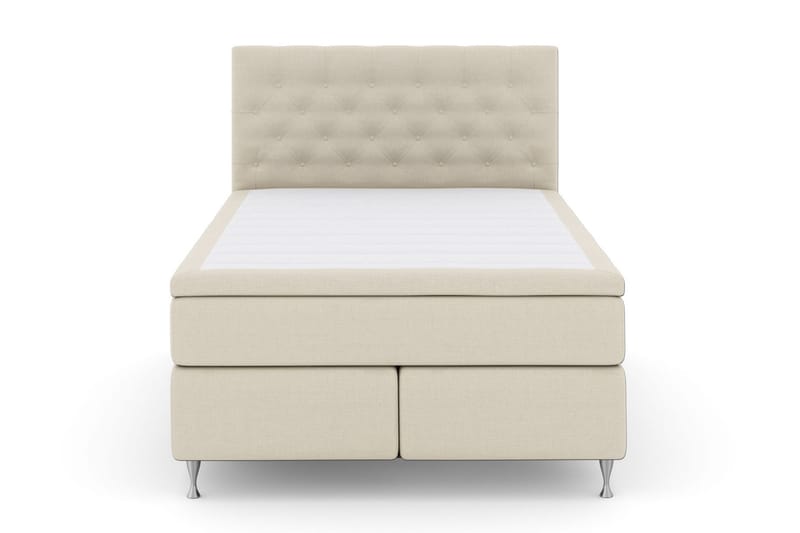 Komplett Sengepakke Choice No 5 160x200 Fast Watergel - Beige|Sølvben - Møbler - Senger - Kontinentalsenger