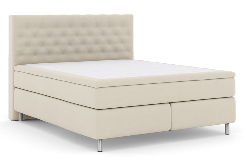 Komplett Sengepakke Choice No 5 180x200 Fast Watergel - Beige|Metallben - Møbler - Senger - Kontinentalsenger