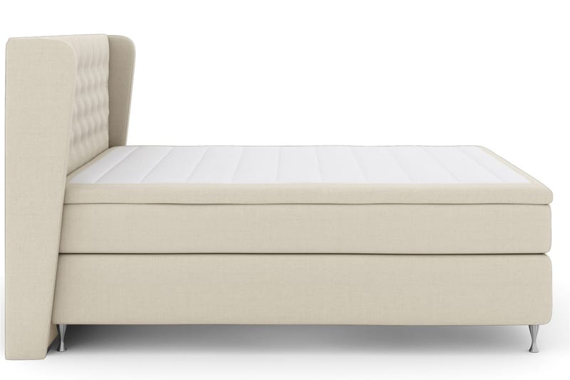 Komplett Sengepakke Choice No 5 180x200 Fast Watergel - Beige|Sølvben - Møbler - Senger - Kontinentalsenger