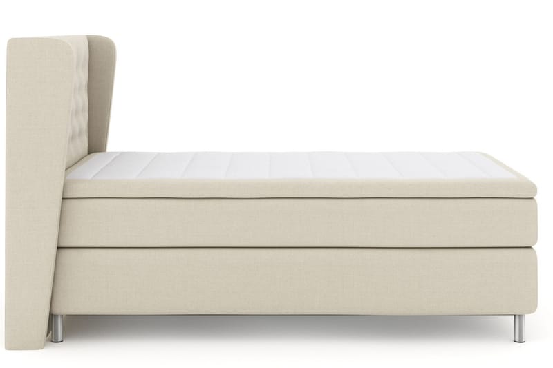 Komplett Sengepakke Choice No 6 120x200 Fast Watergel - Beige|Metallben - Møbler - Senger - Kontinentalsenger