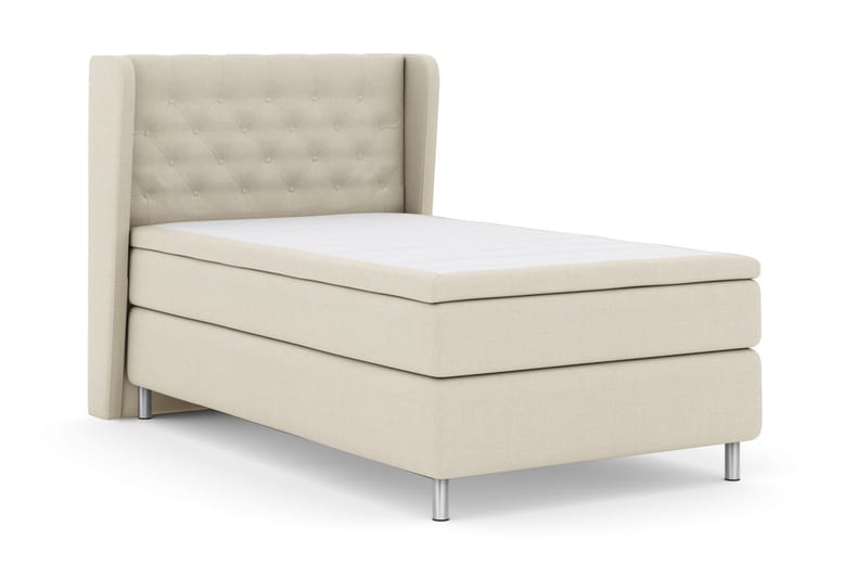 Komplett Sengepakke Choice No 6 120x200 Fast Watergel - Beige|Metallben - Møbler - Senger - Kontinentalsenger