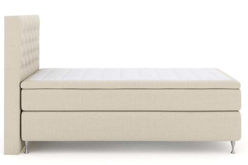 Komplett Sengepakke Choice No 6 120x200 Medium Lateks/Memory - Beige|Sølvben - Møbler - Senger - Kontinentalsenger