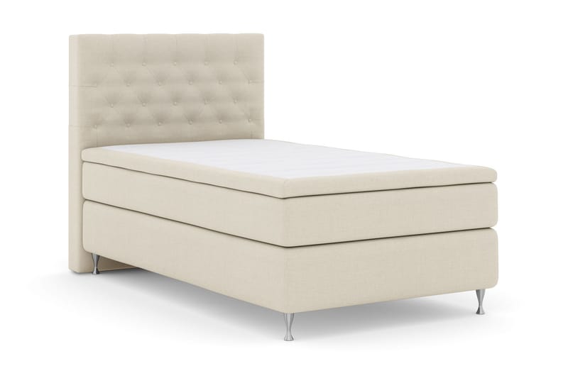 Komplett Sengepakke Choice No 6 120x200 Medium Lateks/Memory - Beige|Sølvben - Møbler - Senger - Kontinentalsenger