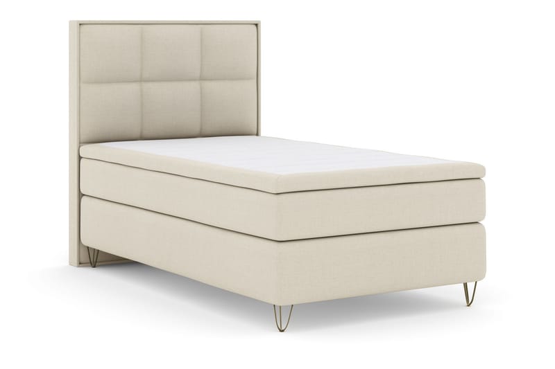 Komplett Sengepakke Choice No 6 120x200 Medium Watergel - Beige|V-formede Metallben - Møbler - Senger - Kontinentalsenger