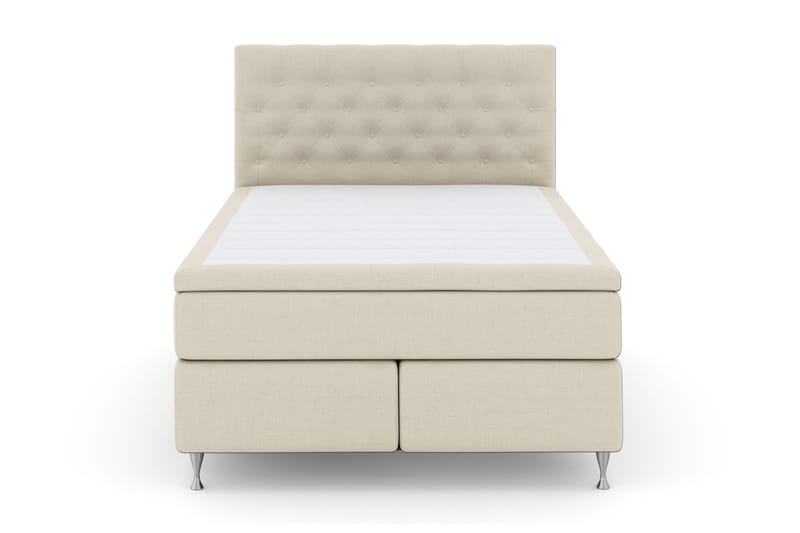 Komplett Sengepakke Choice No 6 160x200 Fast Watergel - Beige|Sølvben - Møbler - Senger - Kontinentalsenger