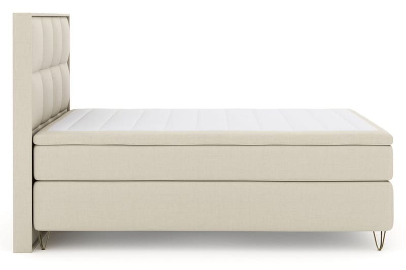 Komplett Sengepakke Choice No 6 160x200 F/M Lateks/Memory - Beige|V-formede Metallben - Møbler - Senger - Kontinentalsenger