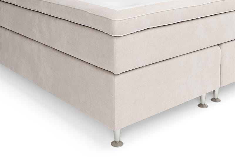 Komplett Sengepakke Estelle 210x210 cm - Beige - Møbler - Senger - Kontinentalsenger