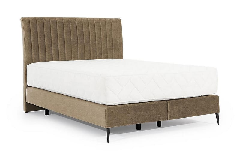 Sengepakke Rammeseng Kazusa 160x200 cm - Beige - Møbler - Senger - Komplett sengepakke