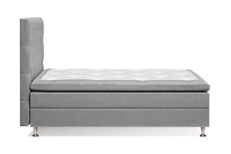 Sengepakke Sofia 120x200 Lysegrå - Kontinentalsenger - Enkeltsenger - Komplett sengepakke