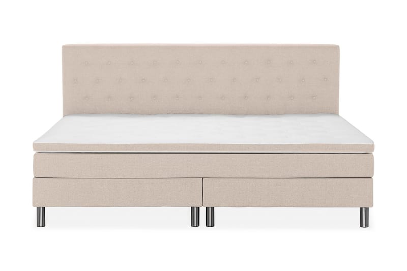 Familieseng Rebeca 240x210 cm - (+Flere valg) Beige - Møbler - Senger - Kontinentalsenger