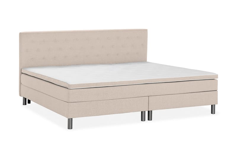 Familieseng Rebeca 240x210 cm - (+Flere valg) Beige - Møbler - Senger - Kontinentalsenger