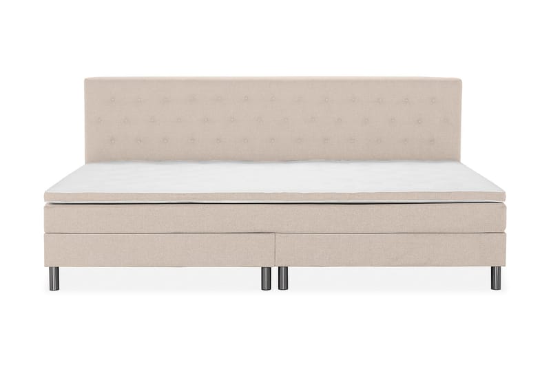 Familieseng Rebeca 280x210 cm - (+Flere valg) Beige - Møbler - Senger - Kontinentalsenger