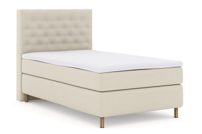 Komplett Sengepakke Choice No 3 120x200 Fast - Beige|Kobberben - Møbler - Senger - Kontinentalsenger