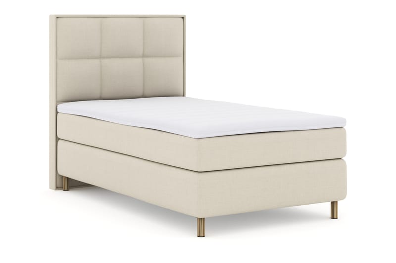 Komplett Sengepakke Choice No 3 120x200 Fast - Beige|Kobberben - Møbler - Senger - Kontinentalsenger