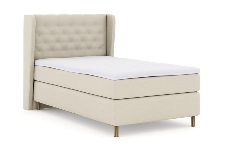 Komplett Sengepakke Choice No 3 120x200 Fast - Beige|Kobberben - Møbler - Senger - Kontinentalsenger