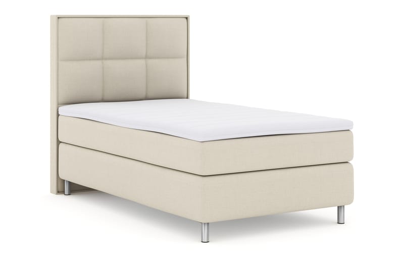 Komplett Sengepakke Choice No 3 120x200 Fast - Beige|Metallben - Møbler - Senger - Kontinentalsenger