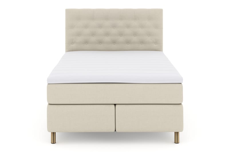 Komplett Sengepakke Choice No 3 140x200 Fast - Beige|Kobberben - Møbler - Senger - Kontinentalsenger