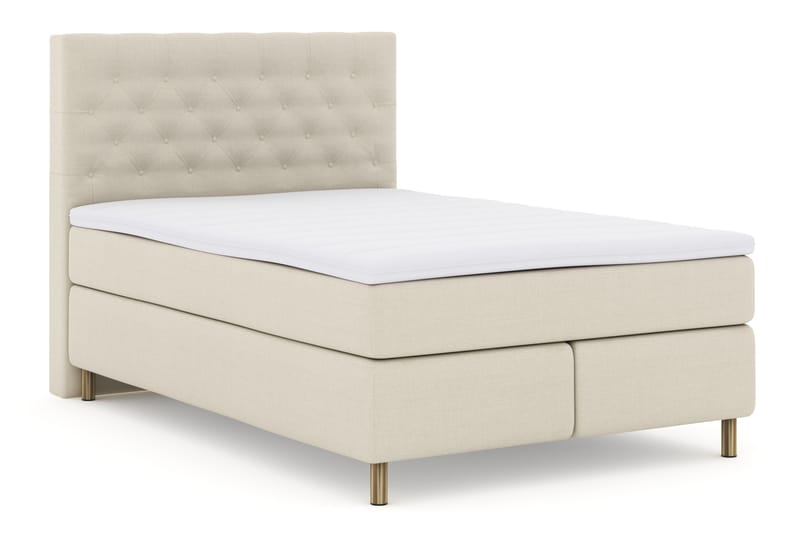 Komplett Sengepakke Choice No 3 140x200 Fast - Beige|Kobberben - Møbler - Senger - Kontinentalsenger