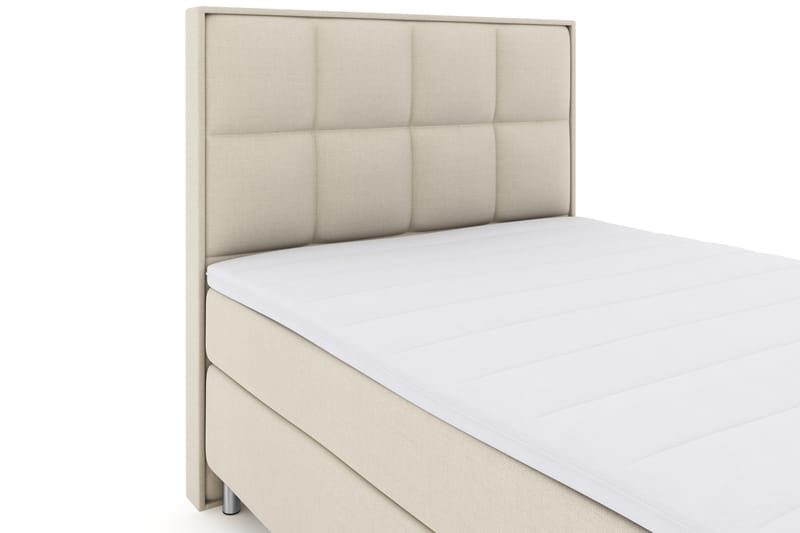 Komplett Sengepakke Choice No 3 140x200 Fast - Beige|Metallben - Møbler - Senger - Kontinentalsenger