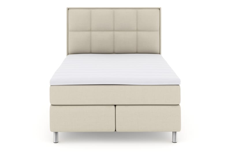 Komplett Sengepakke Choice No 3 140x200 Fast - Beige|Metallben - Møbler - Senger - Kontinentalsenger