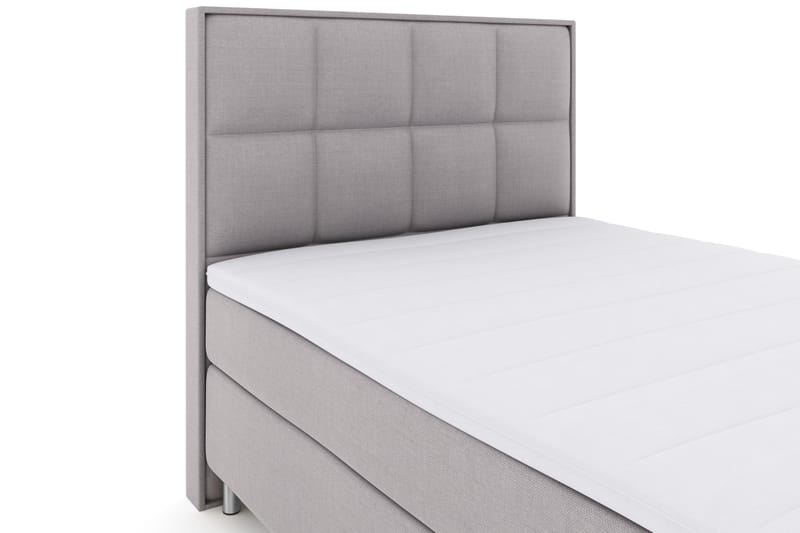 Komplett Sengepakke Choice No 3 140x200 Fast - Lysegrå|Metallben - Møbler - Senger - Kontinentalsenger