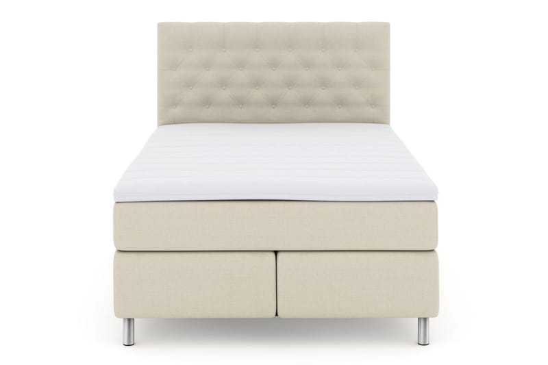 Komplett Sengepakke Choice No 3 140x200 Fast/Medium - Beige|Metallben - Møbler - Senger - Kontinentalsenger