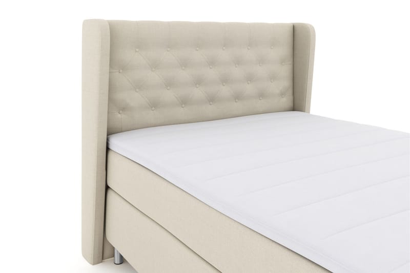 Komplett Sengepakke Choice No 3 140x200 Fast/Medium - Beige|Metallben - Møbler - Senger - Kontinentalsenger