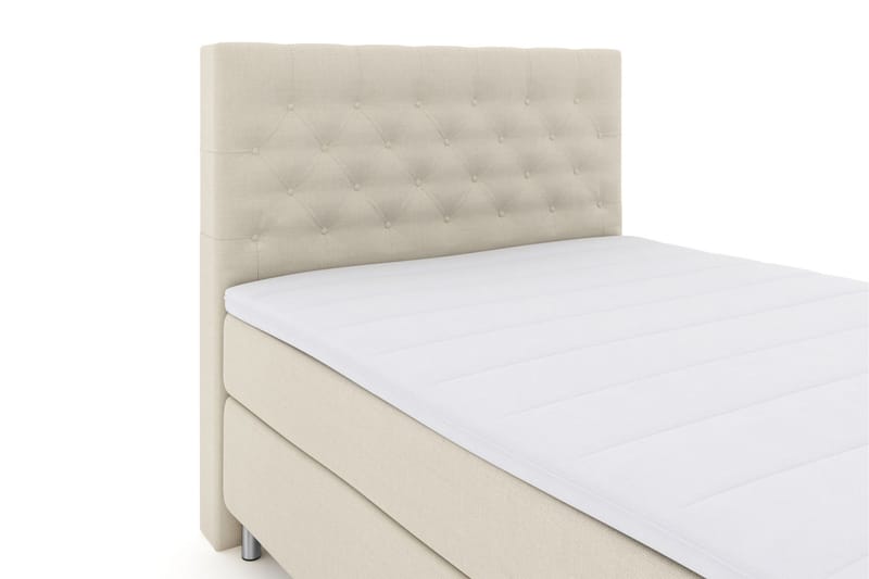 Komplett Sengepakke Choice No 3 140x200 Fast/Medium - Beige|Metallben - Møbler - Senger - Kontinentalsenger