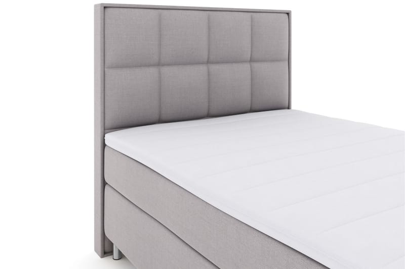 Komplett Sengepakke Choice No 3 140x200 Medium - Lysegrå|Metallben - Møbler - Senger - Kontinentalsenger