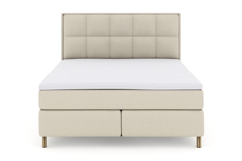 Komplett Sengepakke Choice No 3 180x200 Fast - Beige|Kobberben - Møbler - Senger - Kontinentalsenger