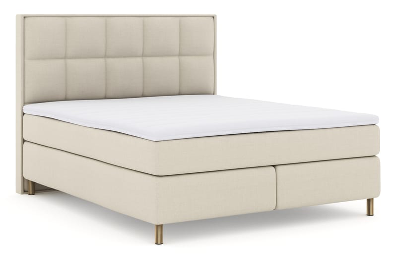 Komplett Sengepakke Choice No 3 180x200 Fast - Beige|Kobberben - Møbler - Senger - Kontinentalsenger