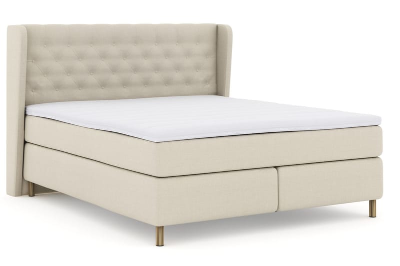 Komplett Sengepakke Choice No 3 180x200 Fast/Medium - Beige|Kobberben - Møbler - Senger - Kontinentalsenger