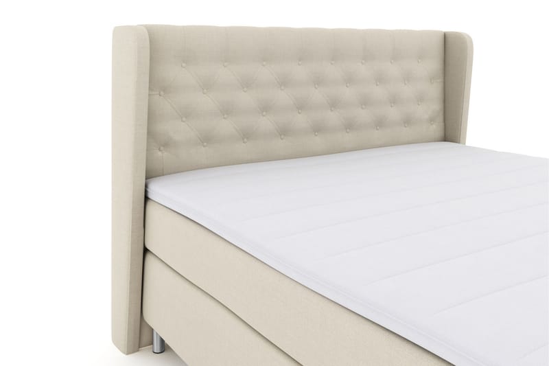 Komplett Sengepakke Choice No 3 180x200 Fast/Medium - Beige|Metallben - Møbler - Senger - Kontinentalsenger