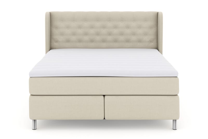 Komplett Sengepakke Choice No 3 180x200 Fast/Medium - Beige|Metallben - Møbler - Senger - Kontinentalsenger