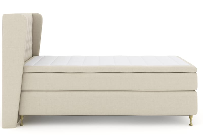 Komplett Sengepakke Choice No 4 120x200 Fast - Beige|Gullben - Møbler - Senger - Kontinentalsenger