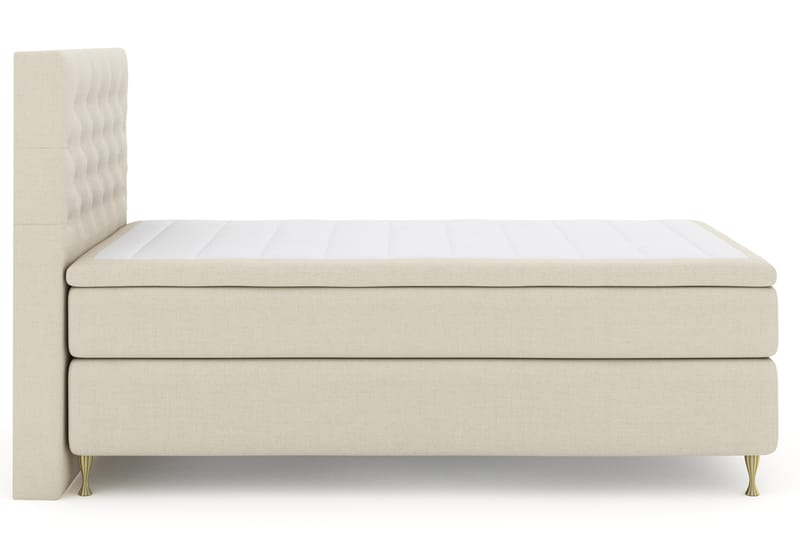 Komplett Sengepakke Choice No 4 120x200 Fast - Beige|Gullben - Møbler - Senger - Kontinentalsenger