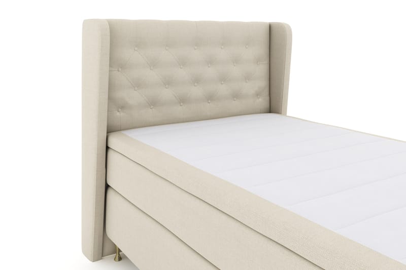 Komplett Sengepakke Choice No 4 120x200 Fast - Beige|Gullben - Møbler - Senger - Kontinentalsenger