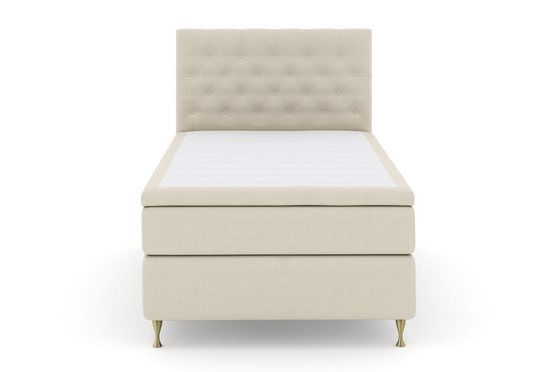 Komplett Sengepakke Choice No 4 120x200 Fast - Beige|Gullben - Møbler - Senger - Kontinentalsenger