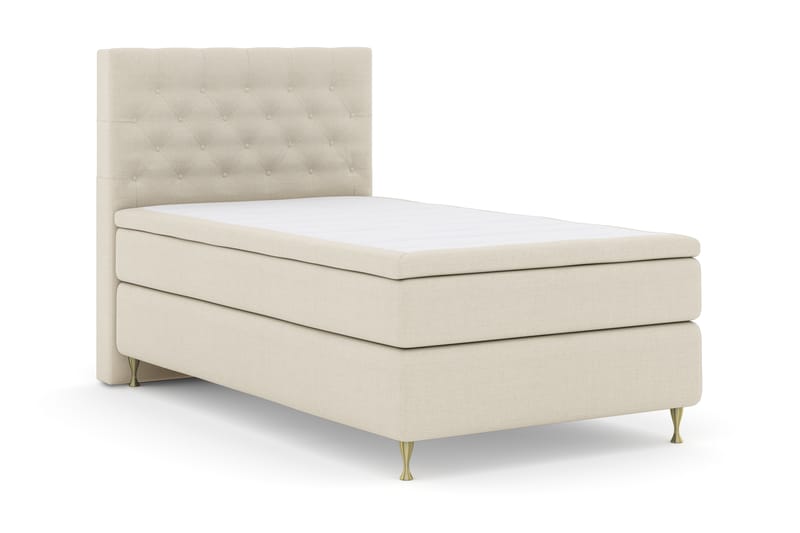 Komplett Sengepakke Choice No 4 120x200 Fast - Beige|Gullben - Møbler - Senger - Kontinentalsenger