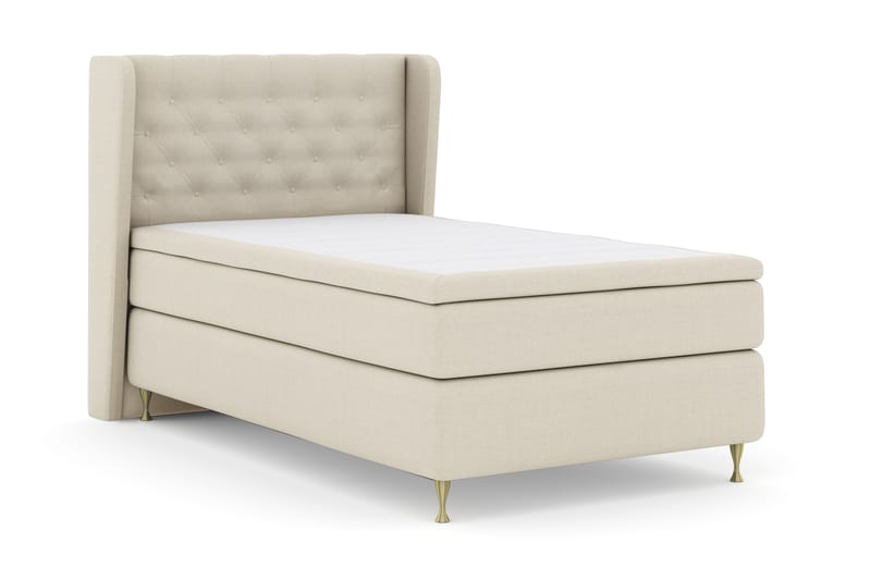 Komplett Sengepakke Choice No 4 120x200 Fast - Beige|Gullben - Møbler - Senger - Kontinentalsenger