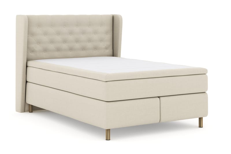 Komplett Sengepakke Choice No 4 140x200 Fast - Beige|Kobberben - Møbler - Senger - Kontinentalsenger