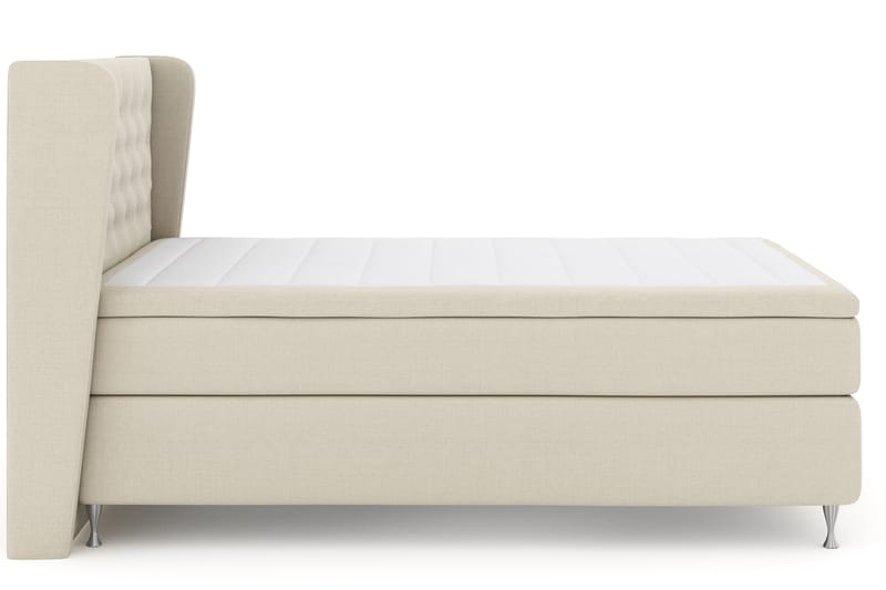 Komplett Sengepakke Choice No 4 140x200 Fast - Beige|Sølvben - Møbler - Senger - Kontinentalsenger